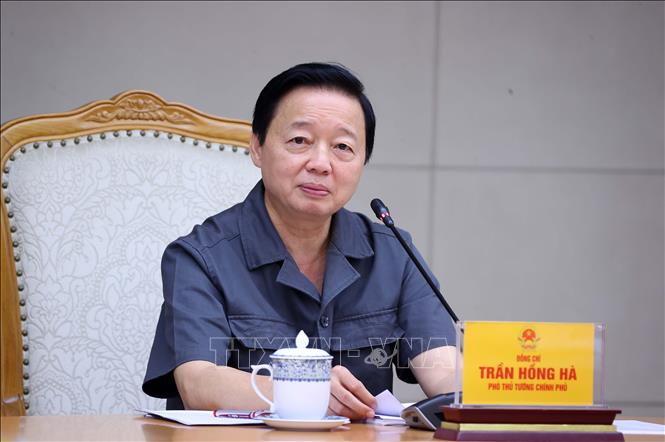 Phó Thủ tướng Trần Hồng Hà phát biểu chỉ đạo. Ảnh: Văn Điệp – TTXVN