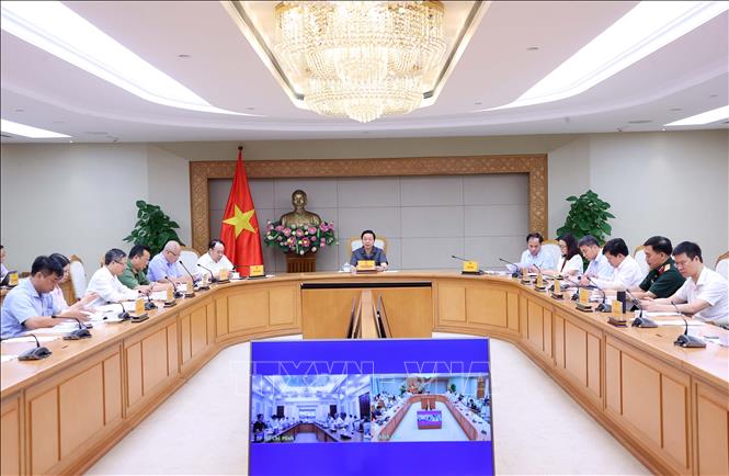 Phó Thủ tướng Trần Hồng Hà chủ trì cuộc họp. Ảnh: Văn Điệp – TTXVN