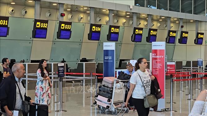 Khu vực làm thủ tục lên chuyến bay. Ảnh: Nguyễn An - PV TTXVN tại Algeria