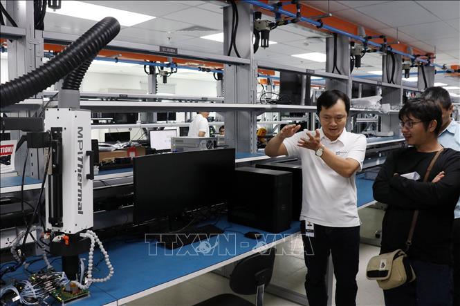 Văn phòng Etown 6 (Thành phố Hồ Chí Minh) của Marvell được trang bị phòng Lab hiện đại. Ảnh: Tiến Lực - TTXVN