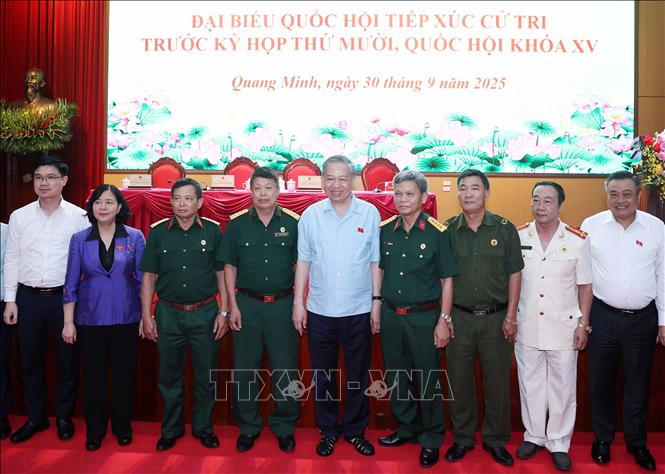 Tổng Bí thư Tô Lâm và các đại biểu. Ảnh: Thống Nhất – TTXVN