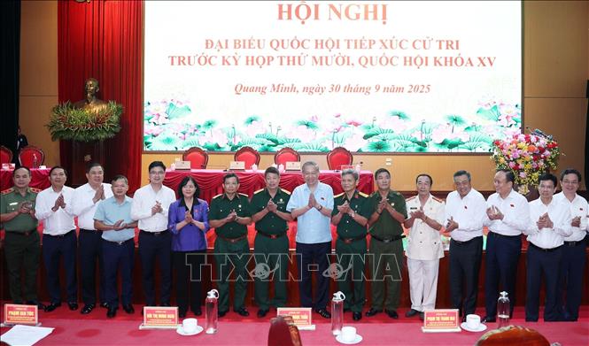 Tổng Bí thư Tô Lâm và các đại biểu. Ảnh: Thống Nhất – TTXVN