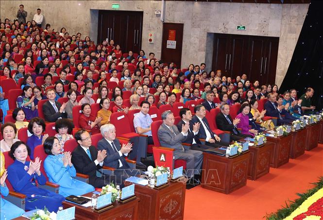 Tổng Bí thư Tô Lâm và các đại biểu. Ảnh: Thống Nhất - TTXVN