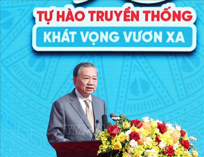 Tổng Bí thư Tô Lâm phát biểu. Ảnh: Thống Nhất – TTXVN