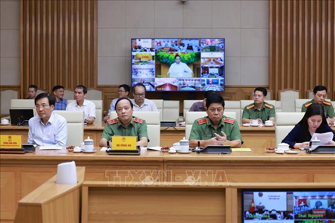 Đại diện các bộ, ngành tham dự cuộc họp. Ảnh: Dương Giang-TTXVN 
