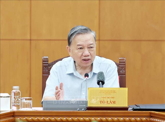 Tổng Bí thư Tô Lâm phát biểu. Ảnh: Thống Nhất – TTXVN
