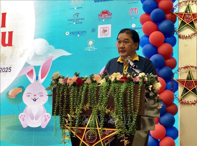 Ông Trương Đức Hùng – Tổng Giám đốc Saigontourist Group, Trưởng Ban tổ chức phát biểu tại Ngày hội. Ảnh: Mỹ Phương – TTXVN
