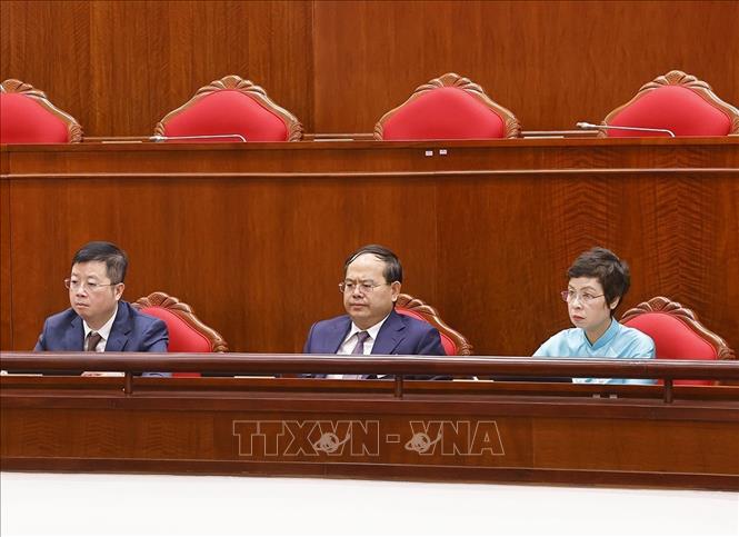 Các đại biểu dự khai mạc Hội nghị lần thứ mười ba, Ban Chấp hành Trung ương Đảng Khoá XIII. Ảnh: Doãn Tấn - TTXVN
