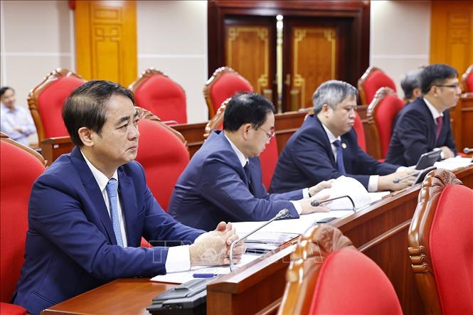 Các đại biểu dự Hội nghị lần thứ mười ba, Ban Chấp hành Trung ương Đảng khoá XIII. Ảnh: Doãn Tấn - TTXVN