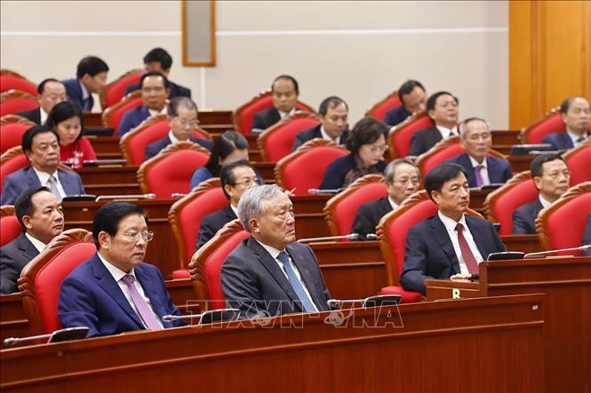 Các đại biểu dự Hội nghị lần thứ mười ba, Ban Chấp hành Trung ương Đảng khoá XIII. Ảnh: Doãn Tấn - TTXVN