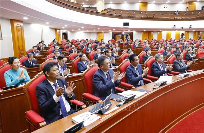 Các đại biểu dự Hội nghị lần thứ mười ba, Ban Chấp hành Trung ương Đảng khoá XIII. Ảnh: Doãn Tấn - TTXVN