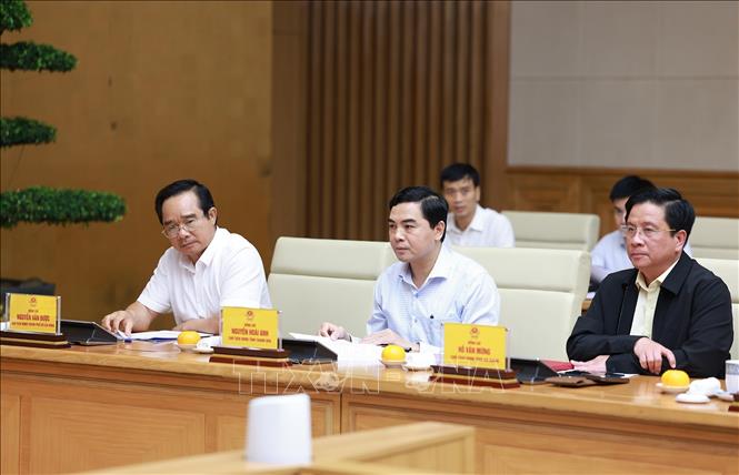 Đại diện các địa phương tham dự Phiên họp lần thứ 16 của Ban Chỉ đạo Quốc gia về chống khai thác hải sản bất hợp pháp. Ảnh: Dương Giang-TTXVN 
