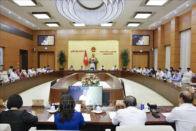 Chủ tịch Quốc hội Trần Thanh Mẫn phát biểu khai mạc Phiên họp. Ảnh: Doãn Tấn – TTXVN