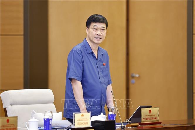 Phó Chủ tịch Quốc hội Vũ Hồng Thanh phát biểu. Ảnh: Doãn Tấn - TTXVN