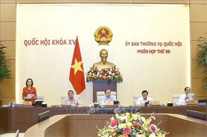 Phó Chủ tịch Quốc hội Nguyễn Thị Thanh phát biểu. Ảnh: Doãn Tấn - TTXVN