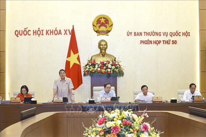 Phó Chủ tịch Quốc hội Nguyễn Đức Hải phát biểu. Ảnh: Doãn Tấn - TTXVN