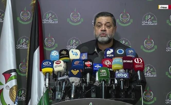 (Tư liệu) Quan chức cấp cao của Hamas Osama Hamdan. Ảnh: IRNA/TTXVN