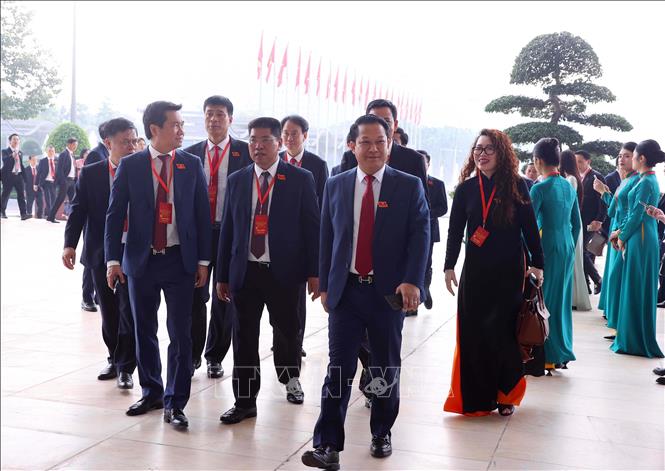 Các đại biểu đến dự Đại hội. Ảnh: Văn Điệp - TTXVN