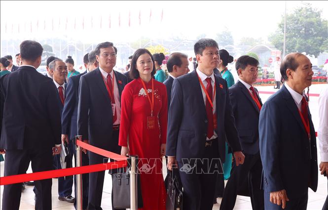 Các đại biểu đến dự Đại hội. Ảnh: Văn Điệp - TTXVN