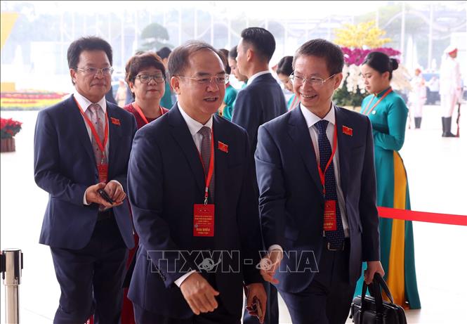 Các đại biểu đến dự Đại hội. Ảnh: Văn Điệp - TTXVN