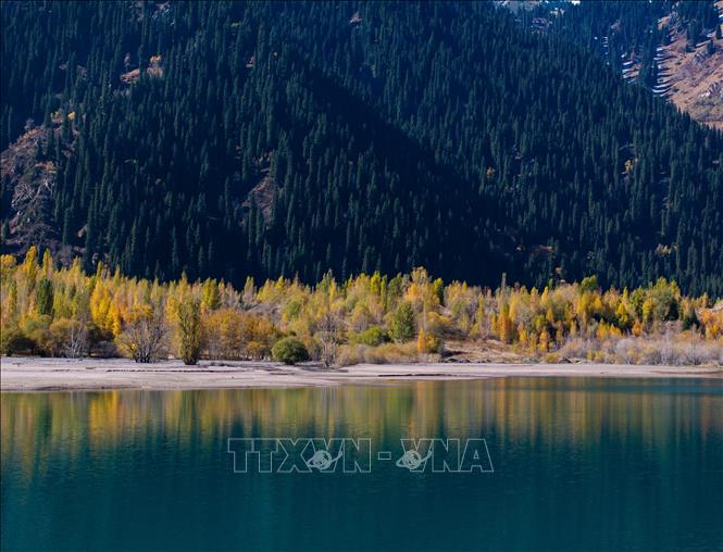 Cảnh đẹp mùa thu tại Almaty, Kazakhstan. Ảnh: THX/TTXVN