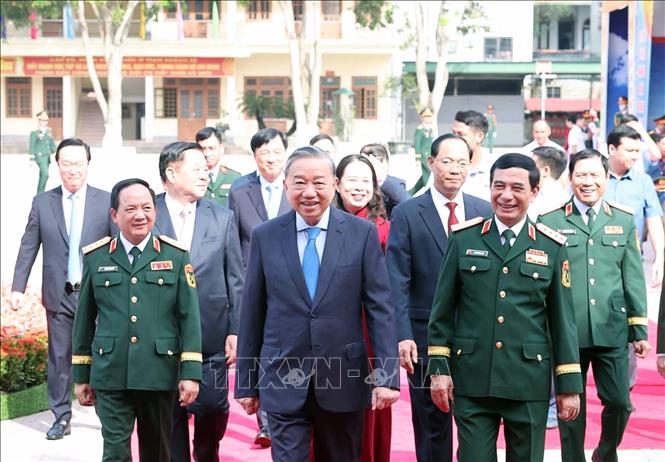 Tổng Bí thư Tô Lâm và các đại biểu. Ảnh: Thống Nhất-TTXVN