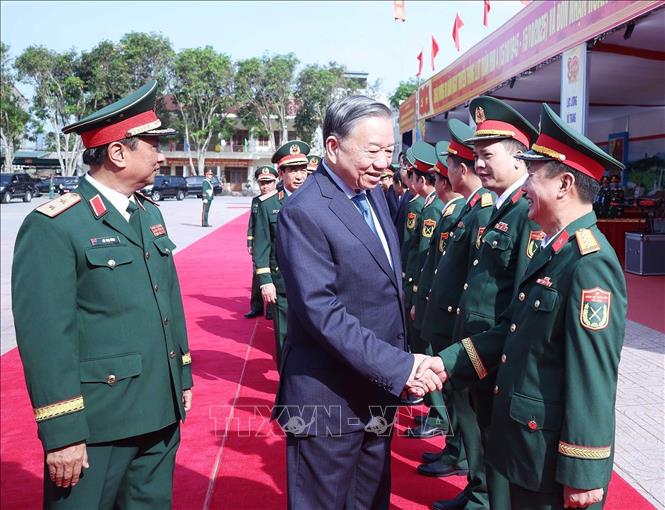 Tổng Bí thư Tô Lâm và các đại biểu. Ảnh: Thống Nhất - TTXVN
