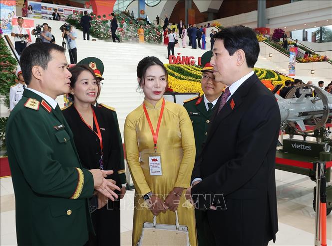 Chủ tịch nước Lương Cường cùng các đại biểu dự Đại hội. Ảnh: TTXVN
