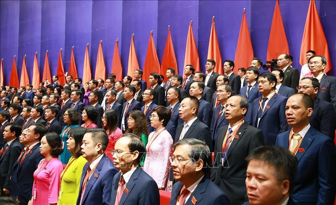 Các đại biểu tham dự Đại hội đại biểu Đảng bộ Chính phủ lần thứ nhất, nhiệm kỳ 2025-2030. Ảnh: Dương Giang-TTXVN 
