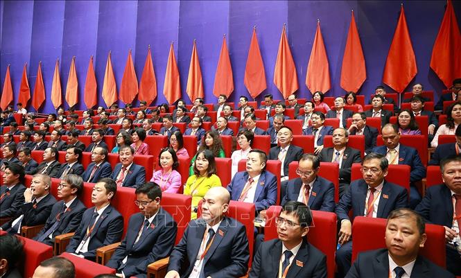 Các đại biểu tham dự Đại hội đại biểu Đảng bộ Chính phủ lần thứ nhất, nhiệm kỳ 2025-2030. Ảnh: Dương Giang-TTXVN 
