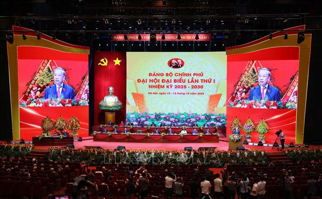 Tổng Bí thư Tô Lâm phát biểu chỉ đạo Đại hội. Ảnh: Phạm Kiên - TTXVN