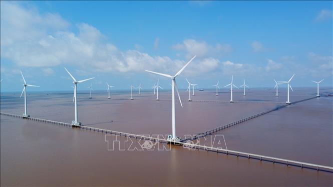  Phát triển điện gió, khai thác tốt tiềm năng, lợi thế của vùng đất Mũi Cà Mau. Ảnh: Chanh Đa - TTXVN