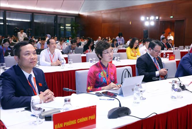 Các đại biểu tham dự buổi họp báo. Ảnh: Phạm Kiên - TTXVN