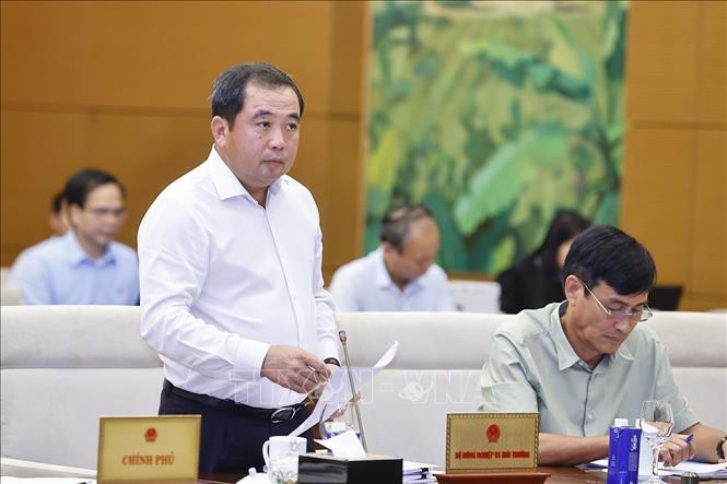 Quyền Bộ trưởng Bộ Nông nghiệp và Môi trường Trần Đức Thắng phát biểu. Ảnh: Doãn Tấn - TTXVN