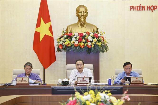 Chủ tịch Quốc hội Trần Thanh Mẫn phát biểu. Ảnh: Doãn Tấn - TTXVN