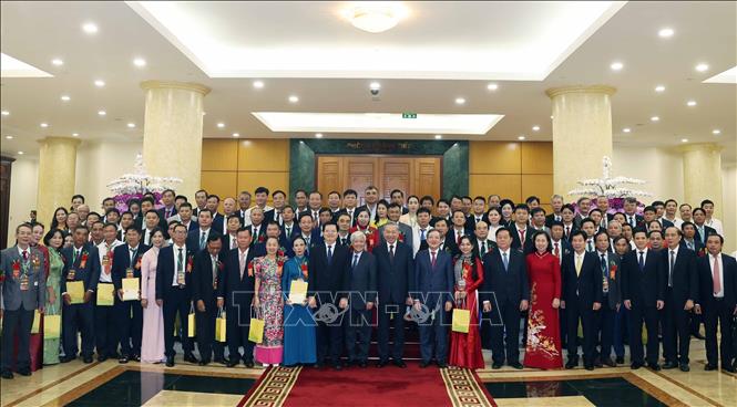 Tổng Bí thư Tô Lâm và các đại biểu. Ảnh: Thống Nhất-TTXVN