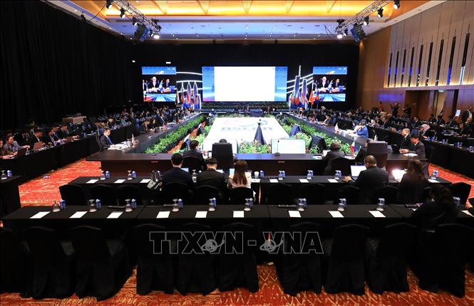 Toàn cảnh cuộc họp quan chức cấp cao về năng lượng của ASEAN. Ảnh: TTXVN phát
