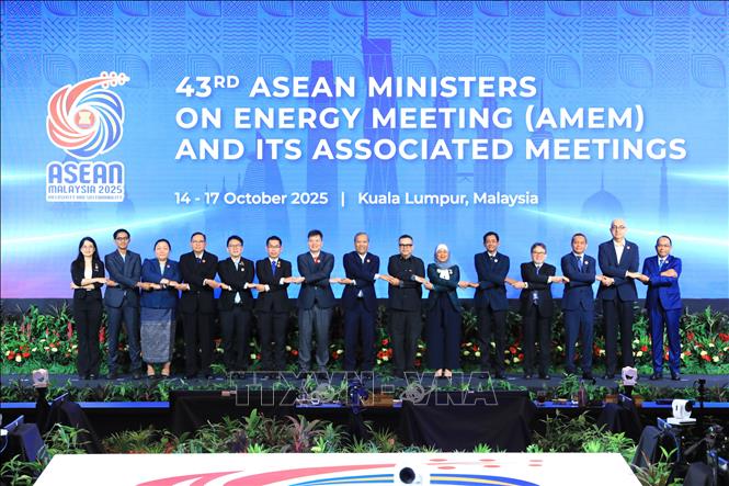 Các đại biểu tại cuộc họp quan chức cấp cao về năng lượng của ASEAN. Ảnh: TTXVN phát
