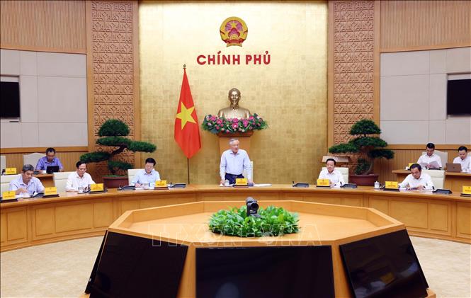 Phó Thủ tướng Thường trực Chính phủ Nguyễn Hòa Bình phát biểu. Ảnh: Phạm Kiên - TTXVN