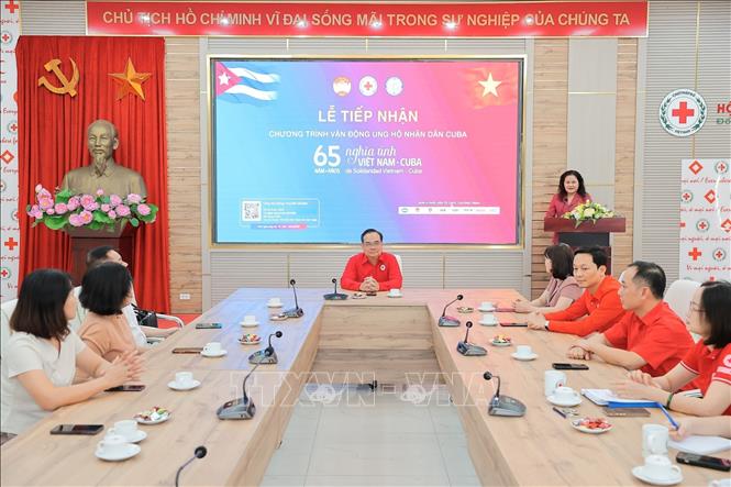 Phó Tổng giám đốc TTXVN Nguyễn Thị Sự phát biểu tại buổi tiếp nhận. Ảnh: Lê Đông - TTXVN