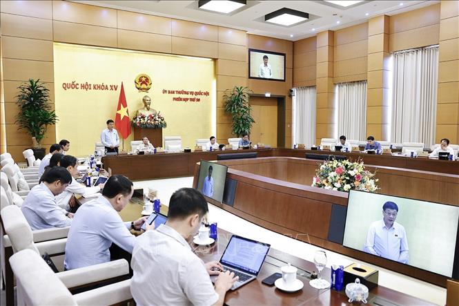 Phó Chủ tịch Quốc hội Vũ Hồng Thanh phát biểu. Ảnh: Doãn Tấn - TTXVN