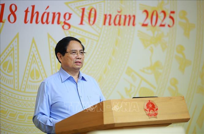 Thủ tướng Phạm Minh Chính phát biểu. Ảnh: Dương Giang-TTXVN
