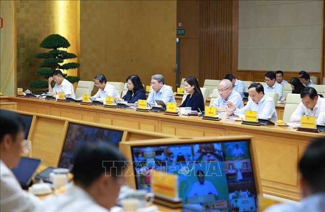 Các đại biểu tham dự Hội nghị về thúc đẩy đầu tư công năm 2025. Ảnh: Dương Giang-TTXVN
