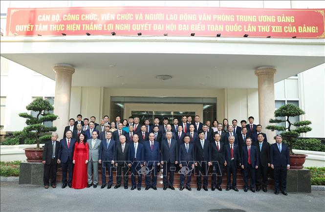 Tổng Bí thư Tô Lâm và các đại biểu. Ảnh: Thống Nhất - TTXVN