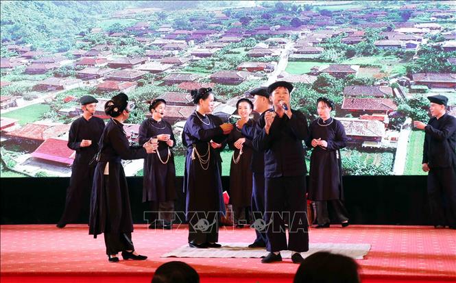 Đám cưới của người Tày của Làng Du lịch cộng đồng Quỳnh Sơn, tỉnh Lạng Sơn. Ảnh: Quang Cường - TTXVN
