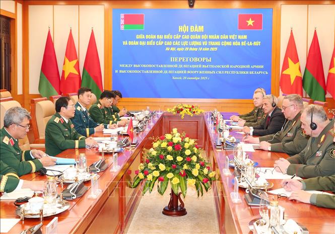 Quang cảnh hội đàm. Ảnh: Trọng Đức - TTXVN