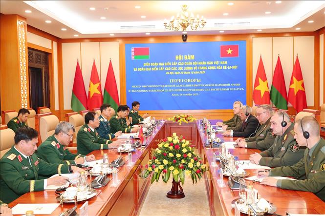 Quang cảnh hội đàm. Ảnh: Trọng Đức - TTXVN