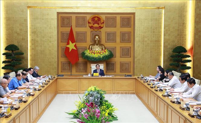 Thủ tướng Phạm Minh Chính, Chủ tịch Hội đồng Thi đua-Khen thưởng Trung ương chủ trì phiên họp lần thứ 14 của Hội đồng. Ảnh: Dương Giang – TTXVN