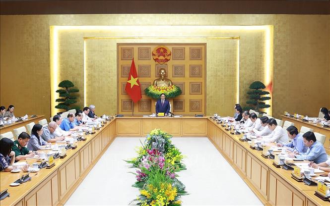 Thủ tướng Phạm Minh Chính, Chủ tịch Hội đồng Thi đua-Khen thưởng Trung ương kết luận phiên họp lần thứ 14 của Hội đồng. Ảnh: Dương Giang – TTXVN