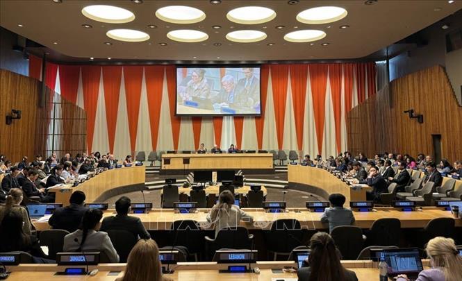 Ngày 9/4/2024, Hội đồng Kinh tế Xã hội Liên hợp quốc (ECOSOC) đã bầu Việt Nam vào Hội đồng Chấp hành Cơ quan Liên hợp quốc về Bình đẳng giới và Trao quyền cho phụ nữ (UN Women) nhiệm kỳ 2025-2027. Ảnh: Thanh Tuấn - TTXVN